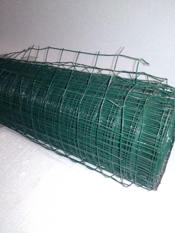 Сетка сварная ПВХ 50*50*2,2мм (1,5м *20м) зеленая 