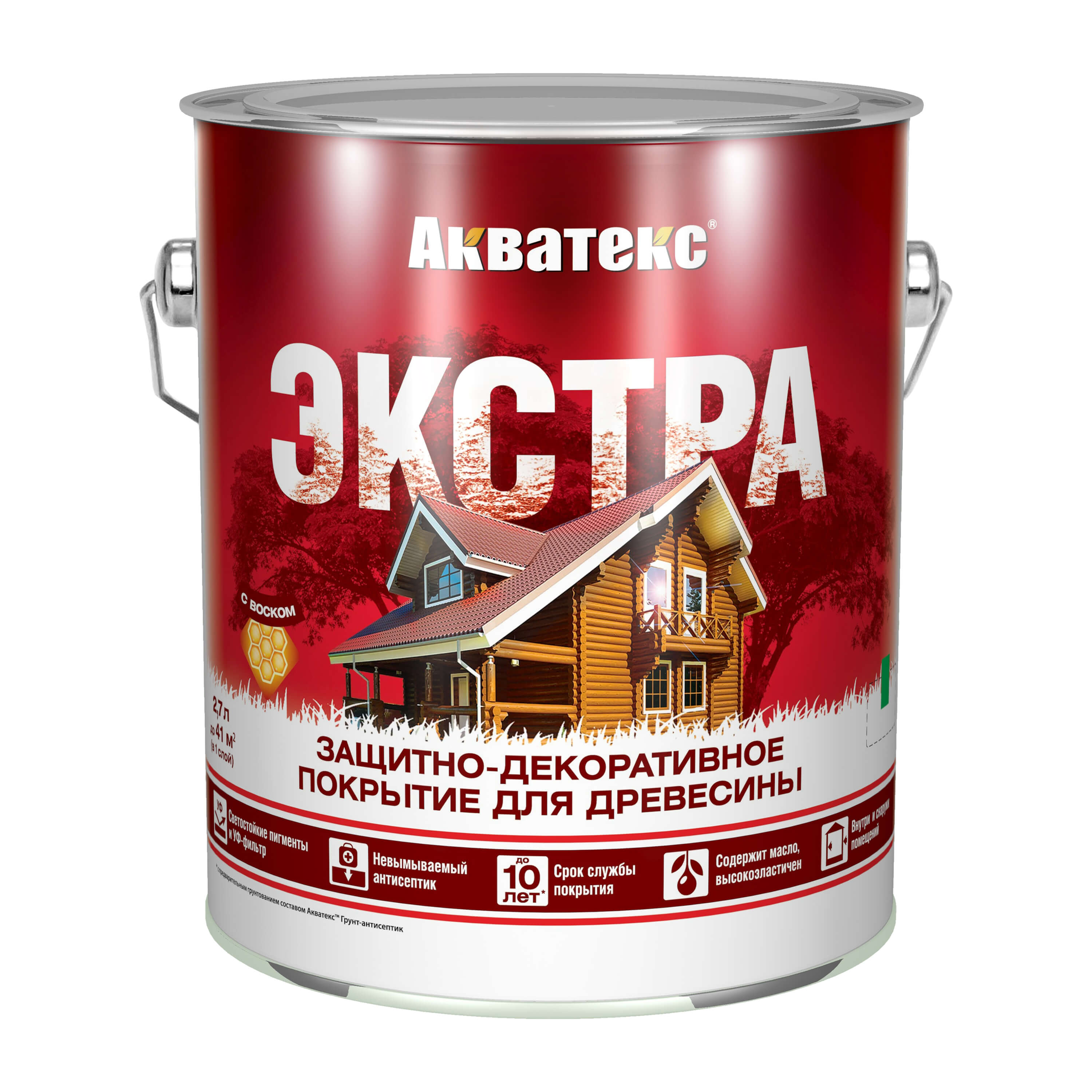 Защитное покрытие "Акватекс-Экстра" палисанд 9,0л.