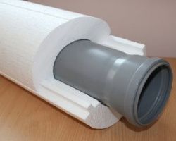 Скорлупа утеплитель для труб  110*45  1м
